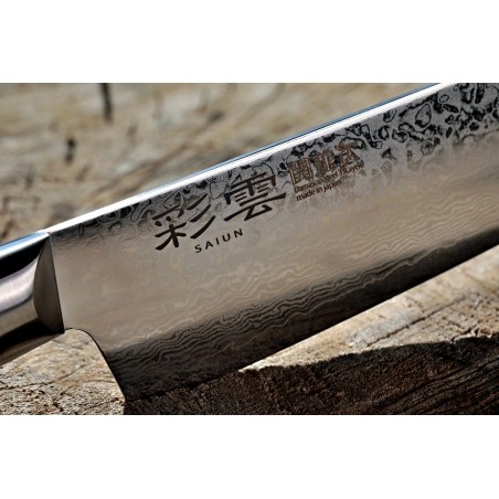 KANETSUGU nůž Chef/Gyuto 200 mm PRO-M Saiun VG-10 Damascus