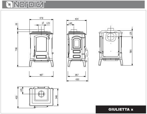 LA NORDICA krbová kamna Giulietta X 4.0
