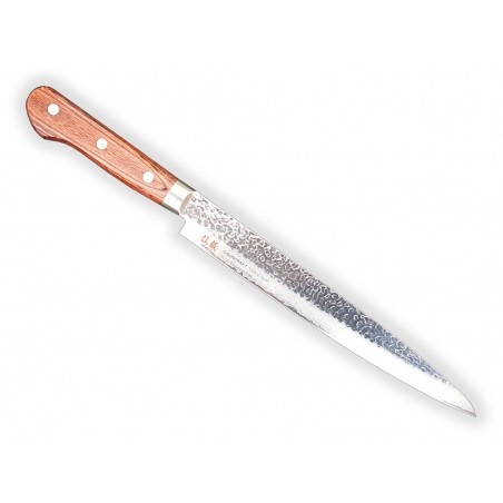 SUNCRAFT nůž plátkovací Sashimi/Sujihiki 240 mm Senzo Universal Tsuchime Damascus
