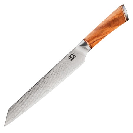 SOK Olive Sunshine Damascus nůž plátkovací Slice 190 mm