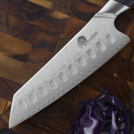DELLINGER Volcano kuchařský nůž Santoku Kiritsuke 180 mm 