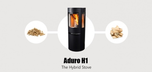ADURO peletová hybridní kamna Aduro Hybrid H3 LUX