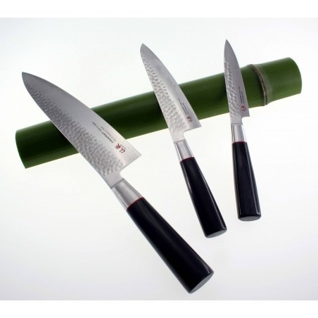 SUNCRAFT nůž mini Nakiri (100mm) Senzo Classic Damascus vg-10
