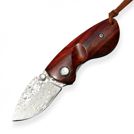 DELLINGER small Killer VG10 Damascus malý lovecký zavírací nůž 