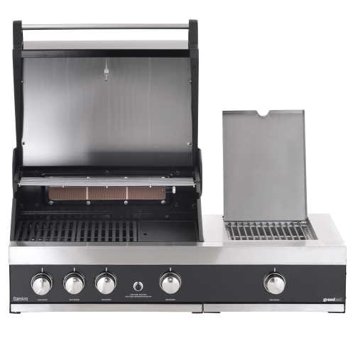 Venkovní kuchyně GrandHall WF serie s grilem Premium G3 Plus a s dřezem a vinotékou, 299cm