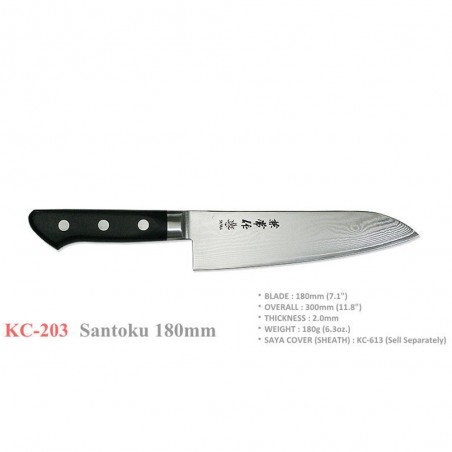 KANETSUNE nůž Santoku 180mm KC-200 Series