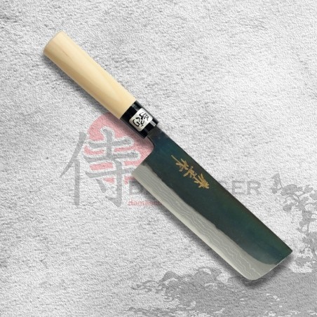 KANETSUNE nůž Nakiri 165mm Kuro-Uchi Suminagashi VARIOUS Series