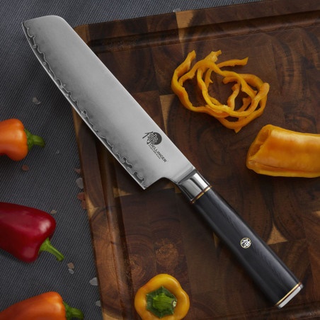 DELLINGER japonský kuchařský nůž na zeleninu Nakiri 170 mm Okami 3 layers AUS10