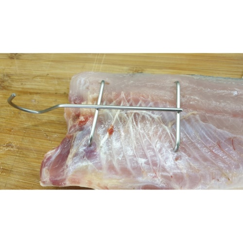Háček do udírny na rybí filety 14cm, 4 hroty - 1ks