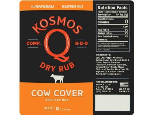 Grilovací koření KOSMO'S Q Cow Cover