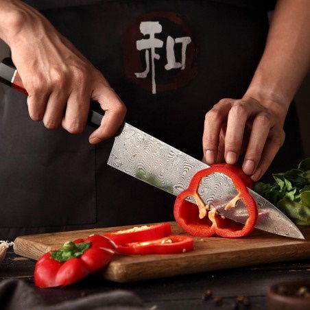 DELLINGER Octagonal Full Damascus nůž Gyuto / Chef 8,5" 