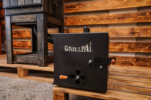 GRILLPAL dřevěná udírna Profi Smoker velká 233 l, barva palisandr (černá)