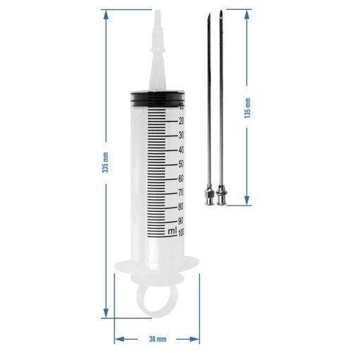 BROWIN injektor - nastřikovačka láku 100ml + 2 jehly
