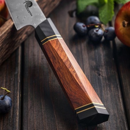 DELLINGER nůž Utility 5" Octagonal Desert Iron Wood FULL