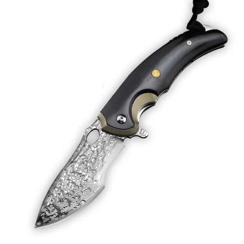KnifeBoss damaškový zavírací nůž Predator VG-10