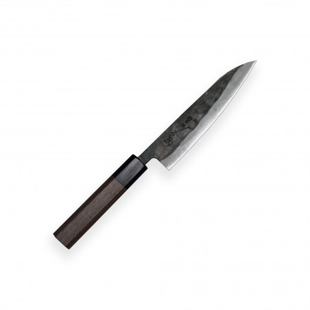 KIYA nůž Petit 140 mm - Suminagashi Kurouchi Damascus 11 layers