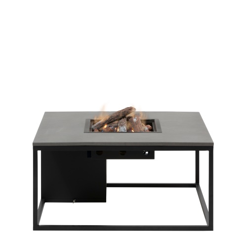 Stůl s plynovým ohništěm COSI Cosiloft 100 černý rám / šedá deska