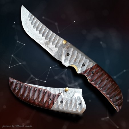 DELLINGER Renoster lovecký zavírací damaškový nůž 