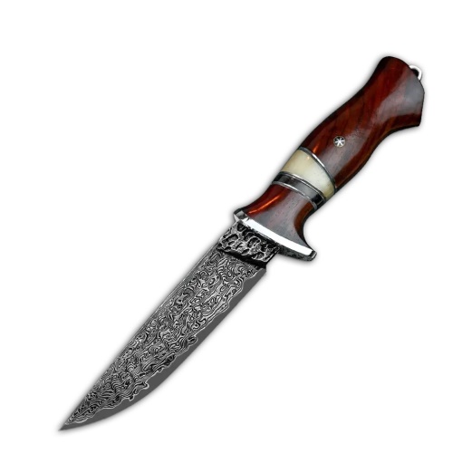 KnifeBoss lovecký damaškový nůž Outdoor Hunter VG-10