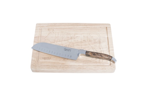 LAGUIOLE Luxury line nůž Santoku a prkénko