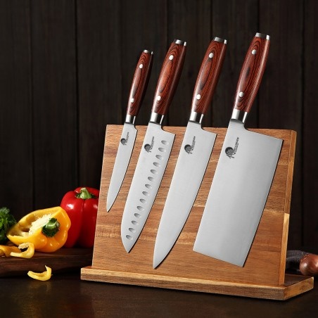 DELLINGER nůž Cleaver 8" German 1.4116 - pakka wood