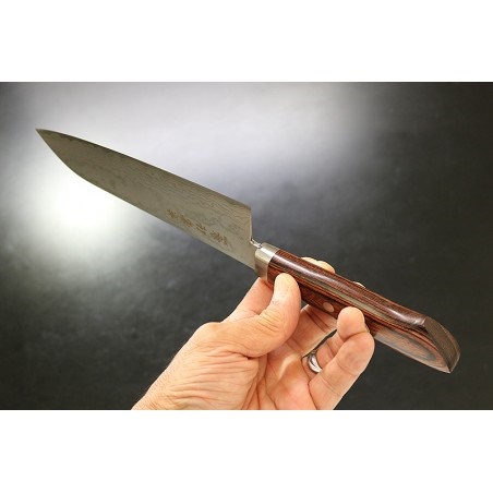 KANETSUNE nůž Santoku 165 mm Forged VG-1 Damascus blade