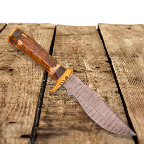 KnifeBoss lovecký damaškový nůž Deer