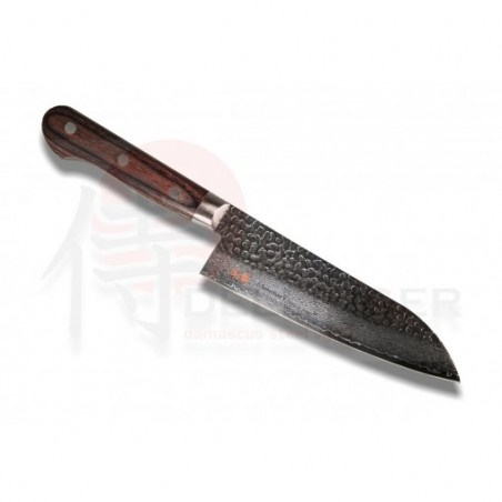 SUNCRAFT nůž Santoku 165 mm Senzo Universal Tsuchime Damascus