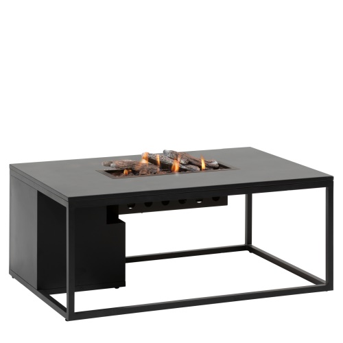 Stůl s plynovým ohništěm COSI Cosiloft 120 černý rám / černá deska