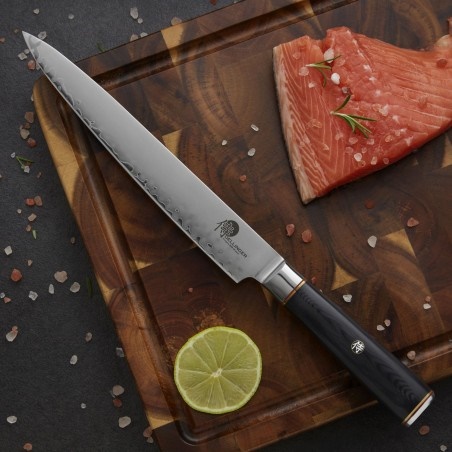 DELLINGER japonský kuchařský nůž plátkovací 225 mm Okami 3 layers AUS10