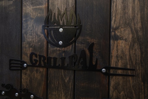 GRILLPAL dřevěná udírna Profi Smoker střední 201 l, barva palisandr (černá)