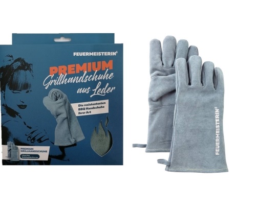 Kožené grilovací rukavice BBQ Feuermeister Premium dámské