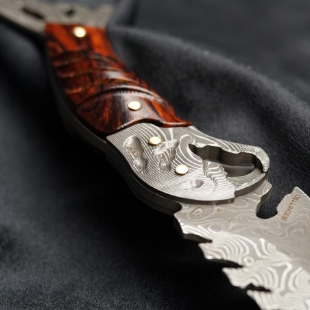 DELLINGER Lovecký nůž FISKE VG-10 110 layers