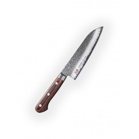 SUNCRAFT nůž Santoku 165 mm Senzo Universal Tsuchime Damascus