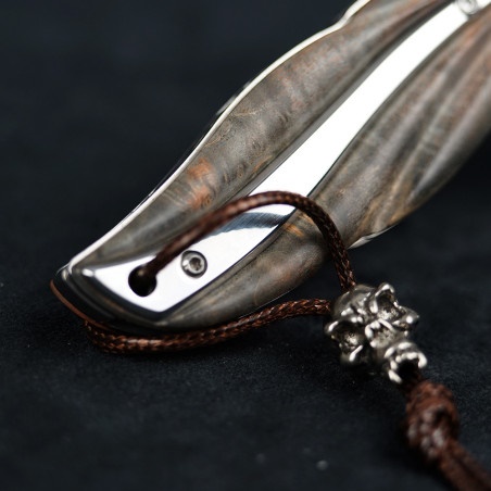 DELLINGER nůž zavírací Cloverleaf VG-10 Damascus Maple