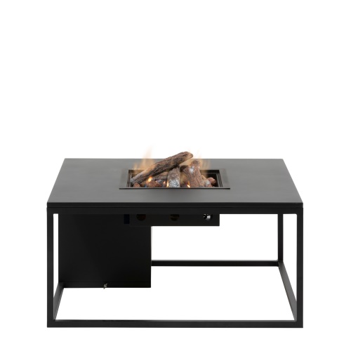 Stůl s plynovým ohništěm COSI Cosiloft 100 černý rám / černá deska
