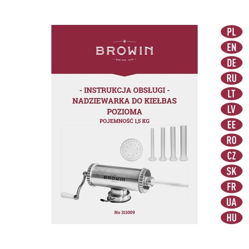BROWIN plnička klobás horizontální 1,5kg 