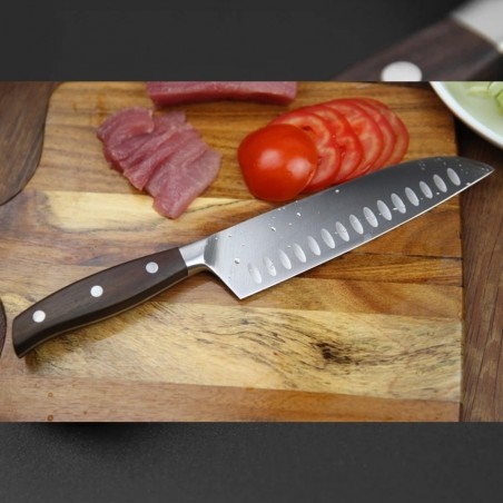 DELLINGER Classic Sandal Wood nůž Santoku 7" (178mm) 