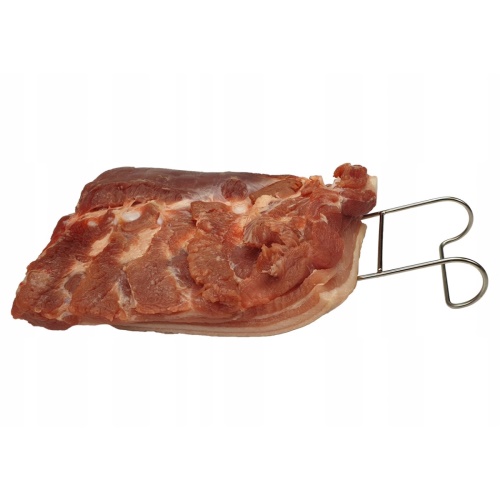 Háček do udírny na slaninu dvojitý se dvěma hroty 13cm - 1ks