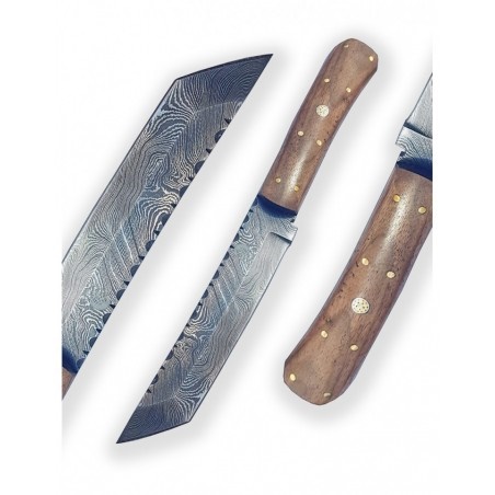 DELLINGER nůž Damask Tanto Walnut