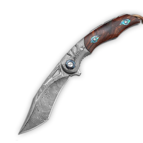 KnifeBoss damaškový zavírací nůž Damascus Hunter VG-10