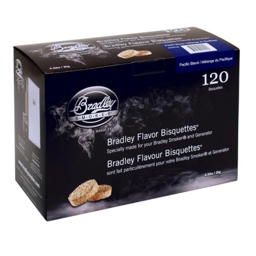 Udící brikety Bradley Smoker Pacific Blend 120 ks