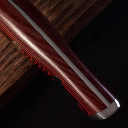 KnifeBoss kuchařský damaškový nůž Chef 8" (200 mm) Black & Red VG-10