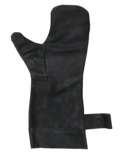 Grilovací zástěra OLD WEST s rukavicí a kleštěmi, černá