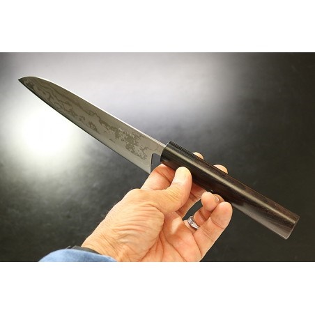 KANETSUNE nůž Santoku 165mm Blue Steel "Zen-Bokashi"-series