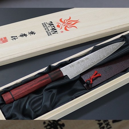 KANETSUNE nůž Petty 135 mm Damascus "Minamo-Kaze" series