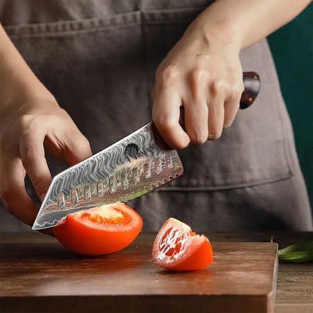 DELLINGER Volcano kuchařský nůž Santoku Kiritsuke 180 mm 