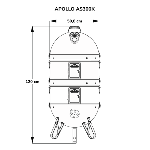 NAPOLEON udírna a gril Apollo AS300K