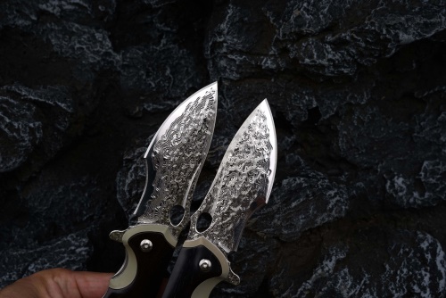KnifeBoss damaškový zavírací nůž Predator VG-10