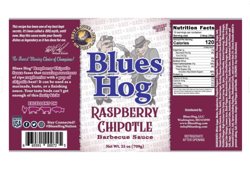 BBQ omáčka BLUES HOG Raspberry 557 g